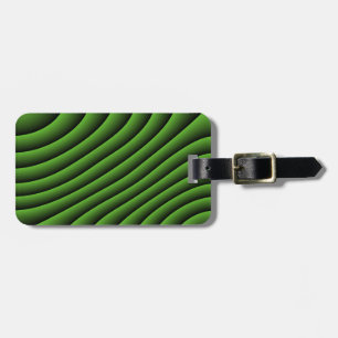 Etiqueta de Bagagem Personalizada das Linhas Verde