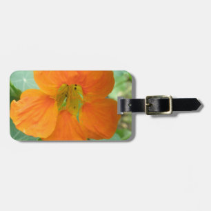 Etiqueta de Bagagem Personalizada de Flor Nasturti