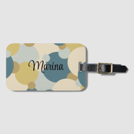 Etiqueta de bagagem personalizada de moléculas ama