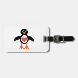 Etiqueta de Bagagem Personalizada de Pinguim de Co