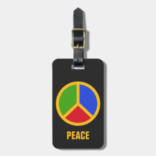 Etiqueta de bagagem personalizada de Sinal de Paz 