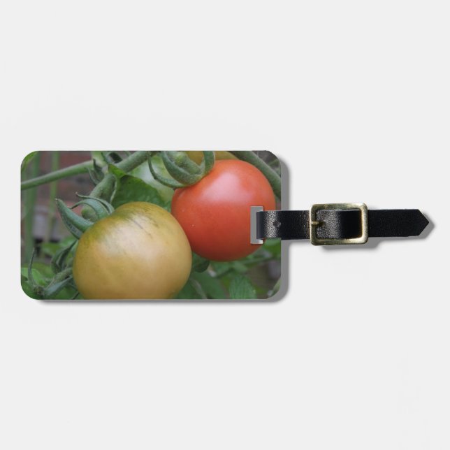 Etiqueta de Bagagem Personalizada de Tomates Laran (Frente Horizontal)
