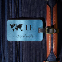 Etiqueta de Bagagem Personalizada de Viagem Metáli