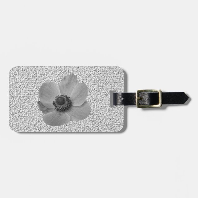 Etiqueta de Bagagem Personalizada do Anemone Vinta (Frente Horizontal)