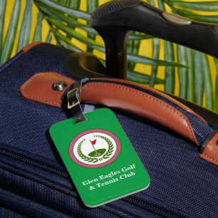 Etiqueta de bagagem personalizada do clube de golf