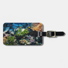 Etiqueta de bagagem personalizada do Coral Reef