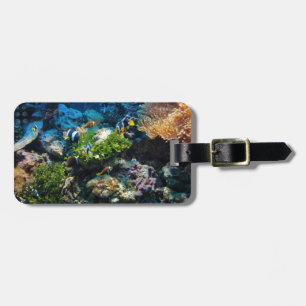 Etiqueta de bagagem personalizada do Coral Reef