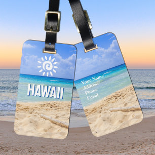 Etiqueta de Bagagem Personalizada do Havaí