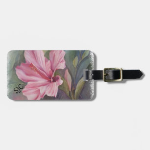 ETIQUETA DE BAGAGEM PERSONALIZADA DO HIBISCO DE TI