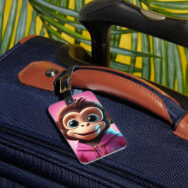 Etiqueta de Bagagem Personalizada do Macaco de Car