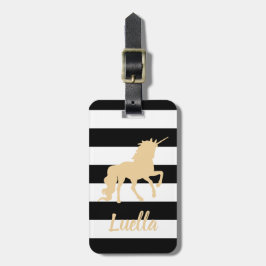 Etiqueta de bagagem personalizada do Unicorn