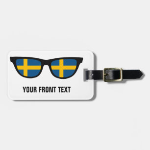 Etiqueta de bagagem personalizada dos Shades sueco