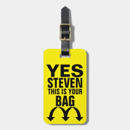 Etiqueta de Bagagem Personalizada Engraçado