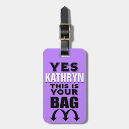 Etiqueta de Bagagem Personalizada Engraçado