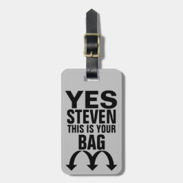 Etiqueta de Bagagem Personalizada Engraçado