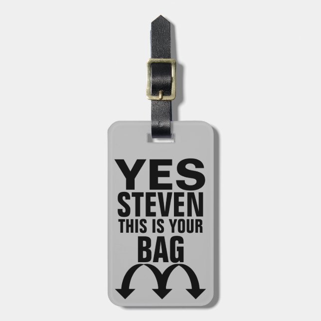 Etiqueta de Bagagem Personalizada Engraçado (Frente Vertical)