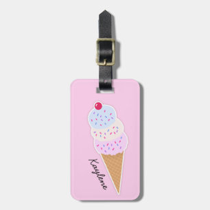 Etiqueta De Bagagem Personalizada Icecream Cone