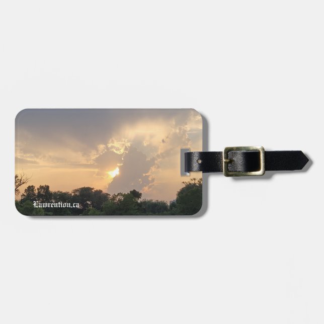 Etiqueta de Bagagem Personalizada Lawrention (Frente Horizontal)