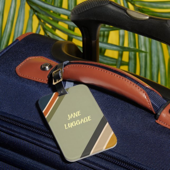 Etiqueta de Bagagem Personalizada Moderna Minimali (Frente Insitu 1)