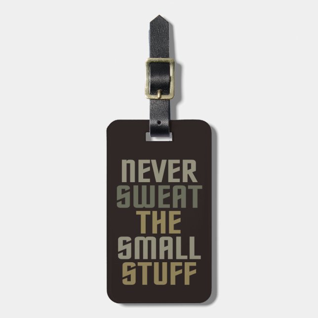 Etiqueta de bagagem personalizada motivadora (Frente Vertical)
