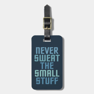 Etiqueta de bagagem personalizada motivadora