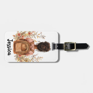 Etiqueta de Bagagem Personalizada - Mulher Negra