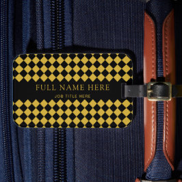 Etiqueta de bagagem personalizada na moda para pro