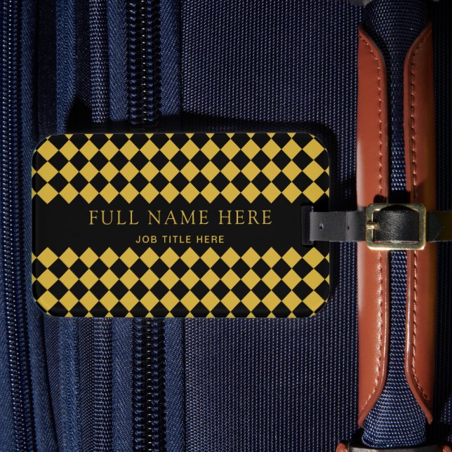 Etiqueta de bagagem personalizada na moda para pro (Frente Insitu 4)