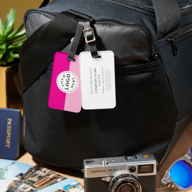 Etiqueta de bagagem personalizada para identificaç (Frente e verso)