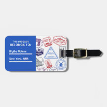 Etiqueta de Bagagem Personalizada por País