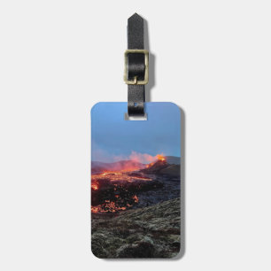 Etiqueta de bagagem personalizada - vulcão da Islâ
