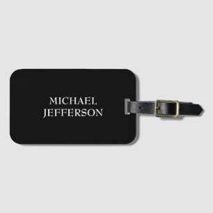 Etiqueta De Bagagem Personalizado Personalizado Preto Branco Simples E