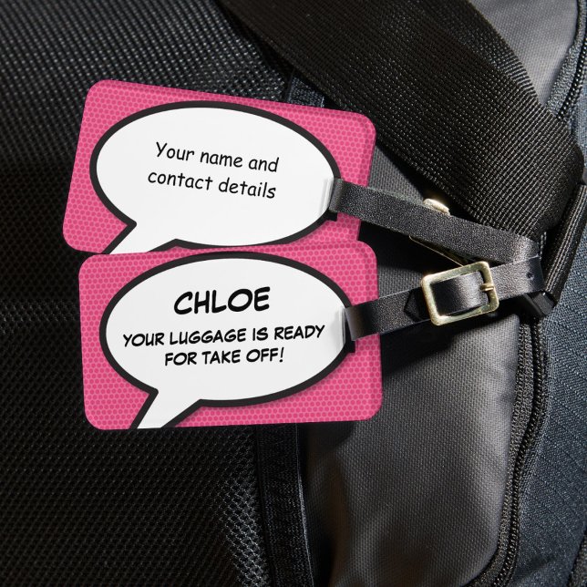 Etiqueta De Bagagem Personalizado SEU BAGAGEM ESTÁ PRONTO PARA DECOLAR (Personalized YOUR LUGGAGE IS READY FOR TAKE OFF! Luggage Tag)