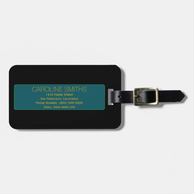 Etiqueta De Bagagem personalizar (Frente Horizontal)