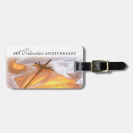 Etiqueta De Bagagem Personalizar, 10º Aniversário da Ordenação, Cross