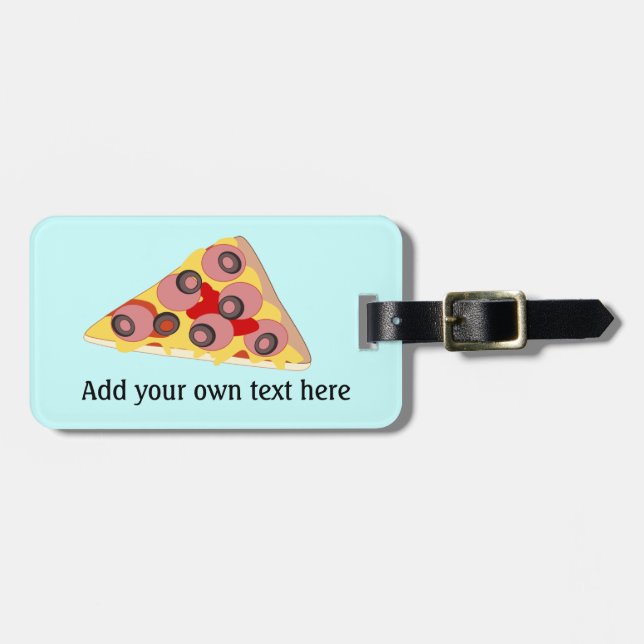 Etiqueta De Bagagem Personalizar este gráfico de pizza fina (Frente Horizontal)