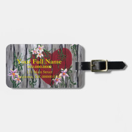 Etiqueta de Bagagem Personalizável Onde o Amor Cre