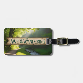 Etiqueta de bagagem personalizável para o Awe e o
