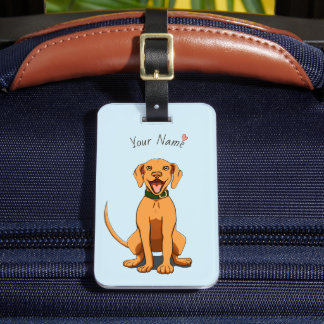 Etiqueta de Bagagem Personalizável Vizsla Love