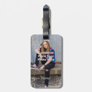 Etiqueta De Bagagem Personalize com sua foto