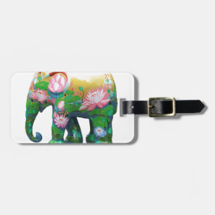 Etiqueta De Bagagem Personalize flores de África da selva do safari d