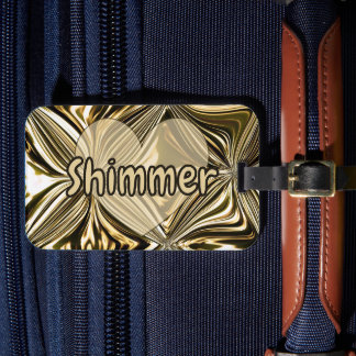Etiqueta De Bagagem Personalize Midnight Gold Mármore Padrão Geométric