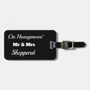 Etiqueta De Bagagem Personalize. Na lua de mel!