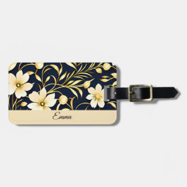Etiqueta De Bagagem Personized Floral Luggage Tag