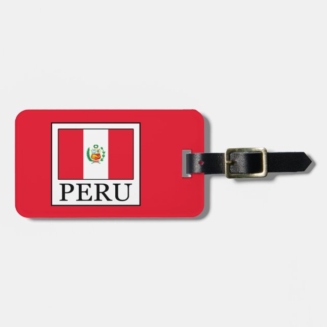 Etiqueta De Bagagem Peru (Frente Horizontal)