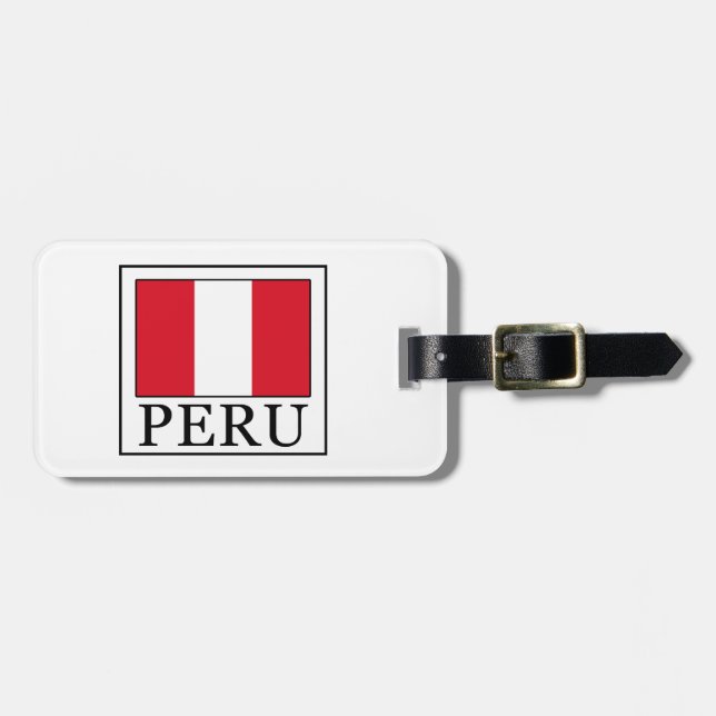 Etiqueta De Bagagem Peru (Frente Horizontal)