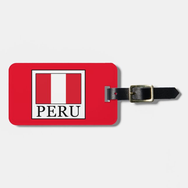 Etiqueta De Bagagem Peru (Frente Horizontal)
