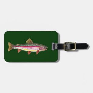 Etiqueta De Bagagem Pesca De Trutas
