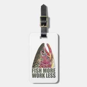 Etiqueta De Bagagem Pesca Humorística
