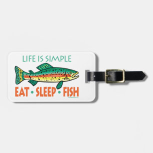 Etiqueta De Bagagem Pesca Personalizada Engraçada
